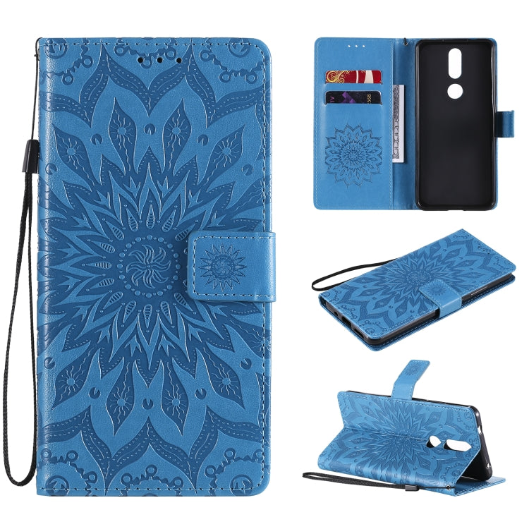 Sun Embossing Pattern Horizontal Flip Leather Case with Card Slot & Holder & Wallet & Lanyard, For Nokia 2.4, For Nokia 3.4, For Samsung Galaxy A42 5G