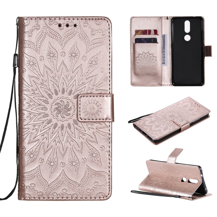 Sun Embossing Pattern Horizontal Flip Leather Case with Card Slot & Holder & Wallet & Lanyard, For Nokia 2.4, For Nokia 3.4, For Samsung Galaxy A42 5G