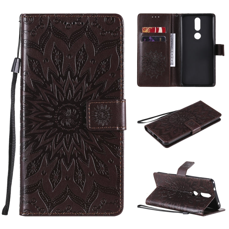 Sun Embossing Pattern Horizontal Flip Leather Case with Card Slot & Holder & Wallet & Lanyard, For Nokia 2.4, For Nokia 3.4, For Samsung Galaxy A42 5G
