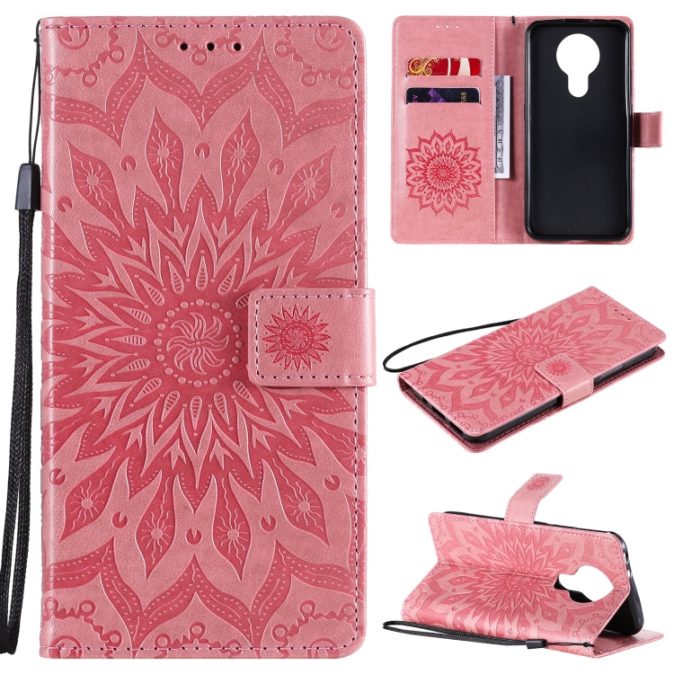 Sun Embossing Pattern Horizontal Flip Leather Case with Card Slot & Holder & Wallet & Lanyard, For Nokia 2.4, For Nokia 3.4, For Samsung Galaxy A42 5G