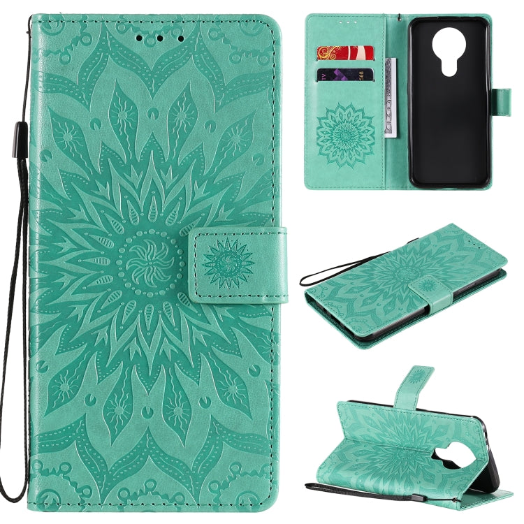 Sun Embossing Pattern Horizontal Flip Leather Case with Card Slot & Holder & Wallet & Lanyard, For Nokia 2.4, For Nokia 3.4, For Samsung Galaxy A42 5G