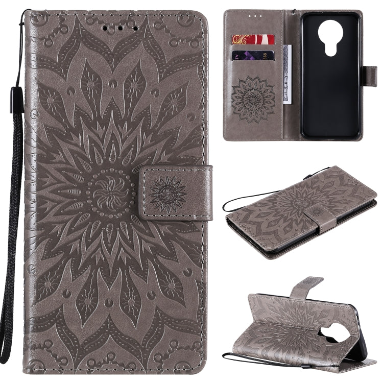Sun Embossing Pattern Horizontal Flip Leather Case with Card Slot & Holder & Wallet & Lanyard, For Nokia 2.4, For Nokia 3.4, For Samsung Galaxy A42 5G