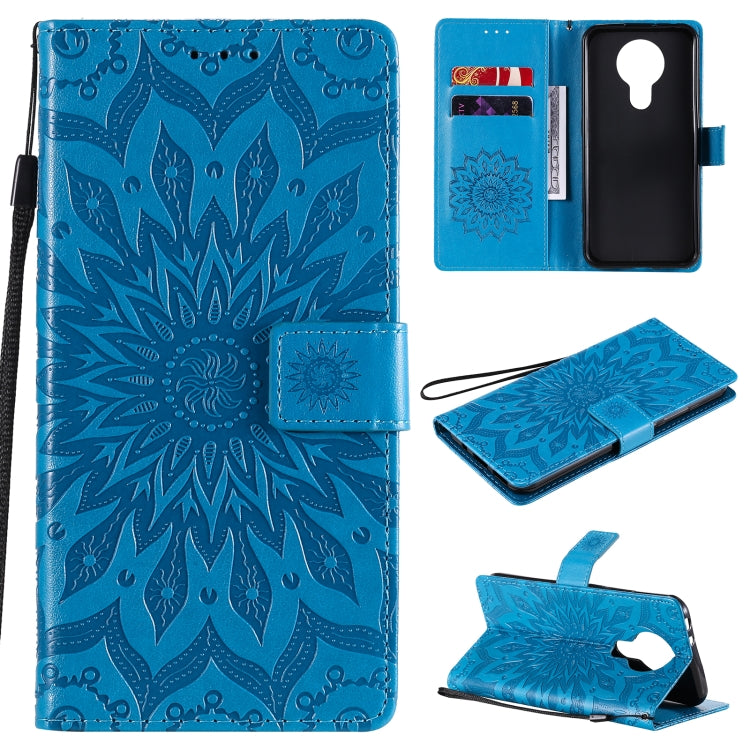 Sun Embossing Pattern Horizontal Flip Leather Case with Card Slot & Holder & Wallet & Lanyard, For Nokia 2.4, For Nokia 3.4, For Samsung Galaxy A42 5G