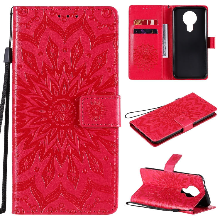 Sun Embossing Pattern Horizontal Flip Leather Case with Card Slot & Holder & Wallet & Lanyard, For Nokia 2.4, For Nokia 3.4, For Samsung Galaxy A42 5G