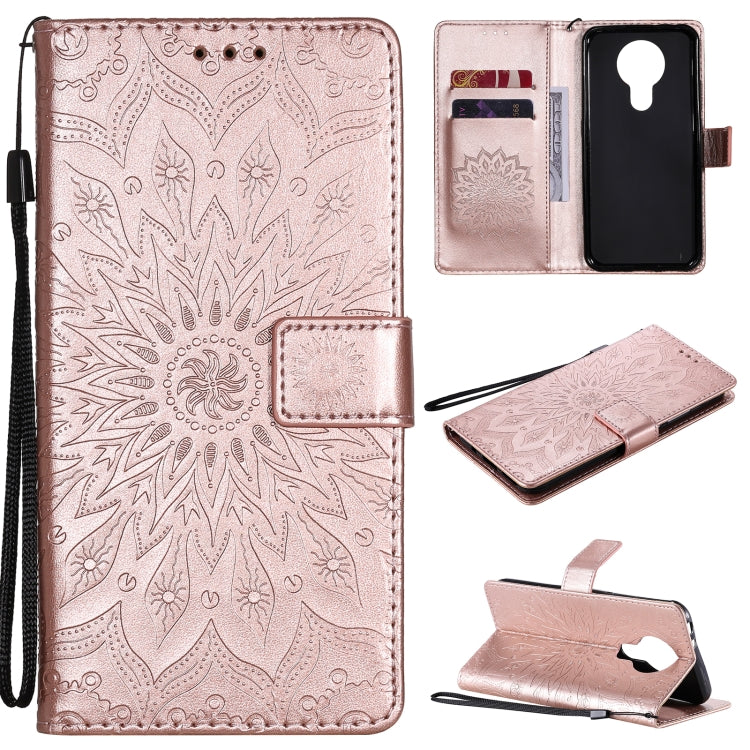 Sun Embossing Pattern Horizontal Flip Leather Case with Card Slot & Holder & Wallet & Lanyard, For Nokia 2.4, For Nokia 3.4, For Samsung Galaxy A42 5G