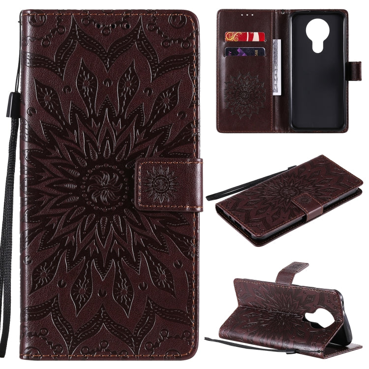 Sun Embossing Pattern Horizontal Flip Leather Case with Card Slot & Holder & Wallet & Lanyard, For Nokia 2.4, For Nokia 3.4, For Samsung Galaxy A42 5G