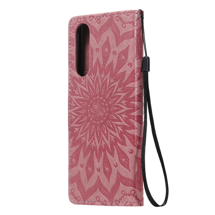 Sun Embossing Pattern Horizontal Flip Leather Case with Card Slot & Holder & Wallet & Lanyard, For Sony Xperia5 II, For Xiaomi Mi 10T Lite 5G, For Xiaomi Mi 10T / 10T Pro