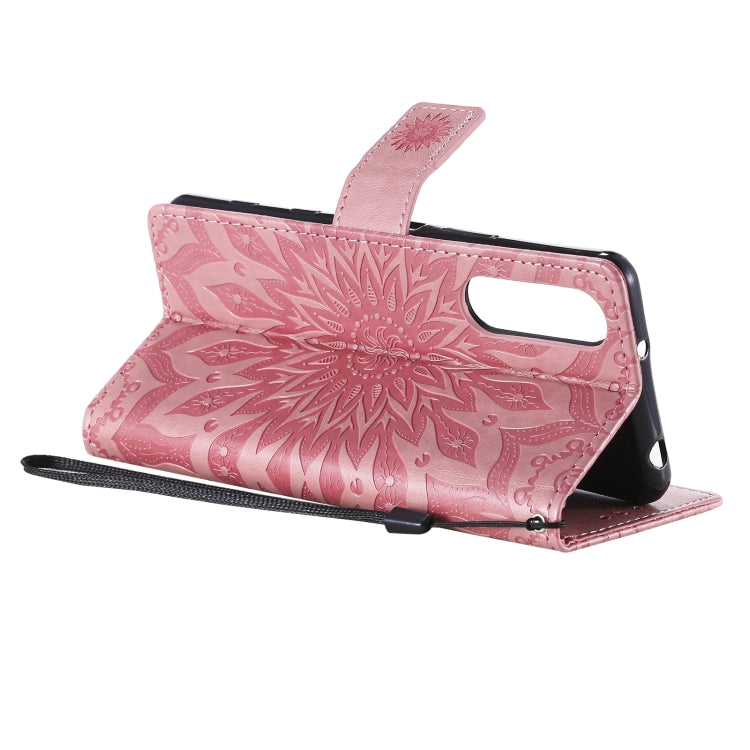 Sun Embossing Pattern Horizontal Flip Leather Case with Card Slot & Holder & Wallet & Lanyard, For Sony Xperia5 II, For Xiaomi Mi 10T Lite 5G, For Xiaomi Mi 10T / 10T Pro