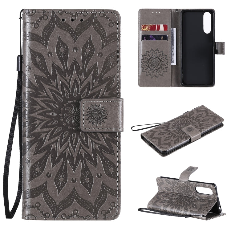 Sun Embossing Pattern Horizontal Flip Leather Case with Card Slot & Holder & Wallet & Lanyard, For Sony Xperia5 II, For Xiaomi Mi 10T Lite 5G, For Xiaomi Mi 10T / 10T Pro