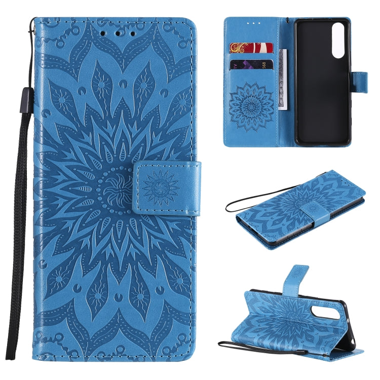 Sun Embossing Pattern Horizontal Flip Leather Case with Card Slot & Holder & Wallet & Lanyard, For Sony Xperia5 II, For Xiaomi Mi 10T Lite 5G, For Xiaomi Mi 10T / 10T Pro