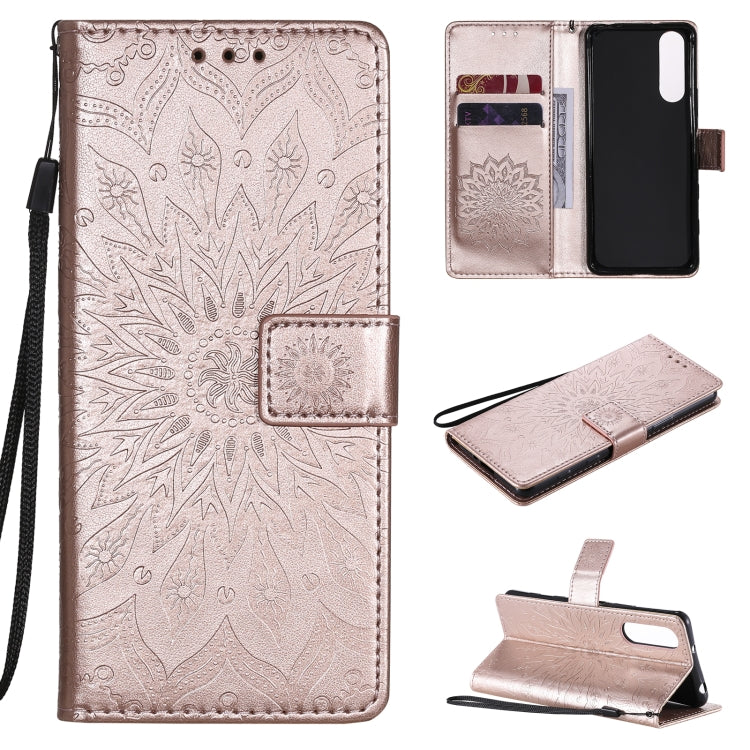 Sun Embossing Pattern Horizontal Flip Leather Case with Card Slot & Holder & Wallet & Lanyard, For Sony Xperia5 II, For Xiaomi Mi 10T Lite 5G, For Xiaomi Mi 10T / 10T Pro