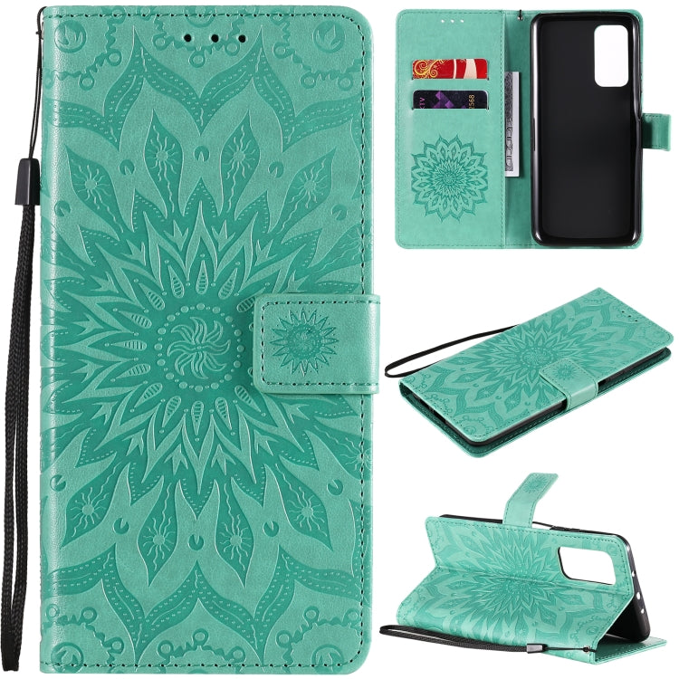 Sun Embossing Pattern Horizontal Flip Leather Case with Card Slot & Holder & Wallet & Lanyard, For Sony Xperia5 II, For Xiaomi Mi 10T Lite 5G, For Xiaomi Mi 10T / 10T Pro