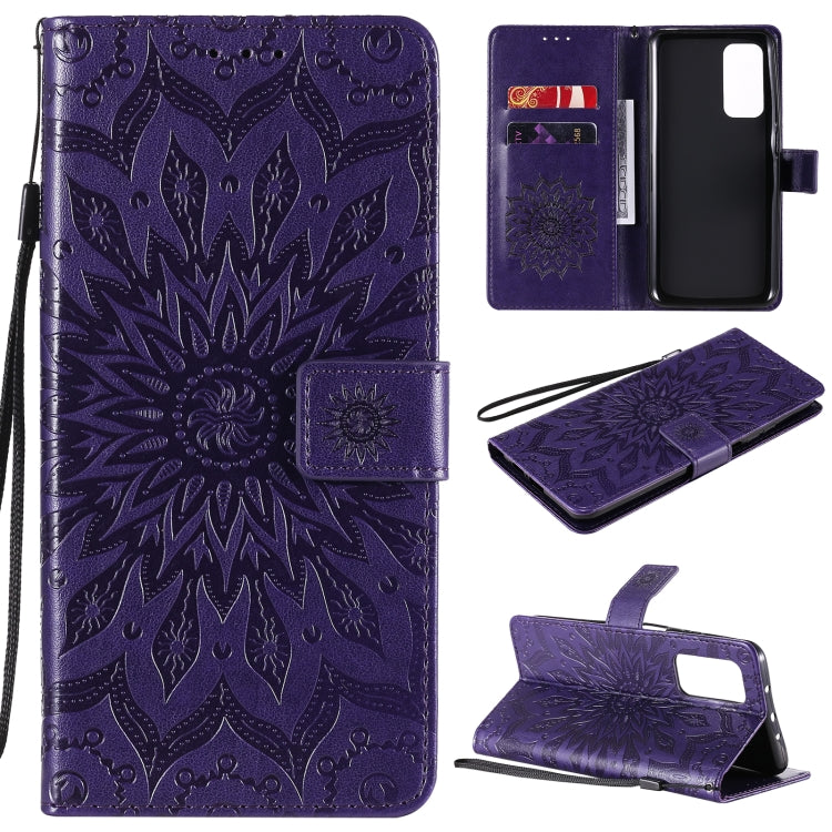 Sun Embossing Pattern Horizontal Flip Leather Case with Card Slot & Holder & Wallet & Lanyard, For Sony Xperia5 II, For Xiaomi Mi 10T Lite 5G, For Xiaomi Mi 10T / 10T Pro
