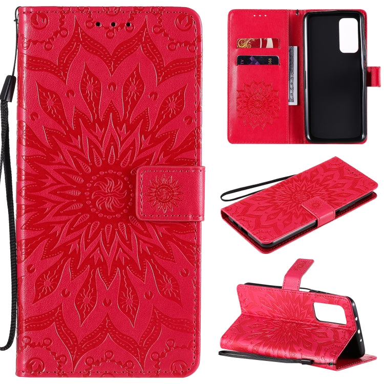 Sun Embossing Pattern Horizontal Flip Leather Case with Card Slot & Holder & Wallet & Lanyard, For Sony Xperia5 II, For Xiaomi Mi 10T Lite 5G, For Xiaomi Mi 10T / 10T Pro