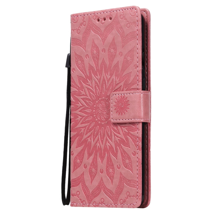Sun Embossing Pattern Horizontal Flip Leather Case with Card Slot & Holder & Wallet & Lanyard, For OnePlus 8T