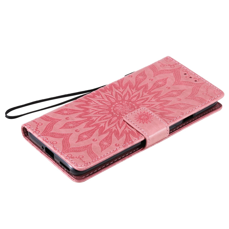 Sun Embossing Pattern Horizontal Flip Leather Case with Card Slot & Holder & Wallet & Lanyard, For OnePlus 8T
