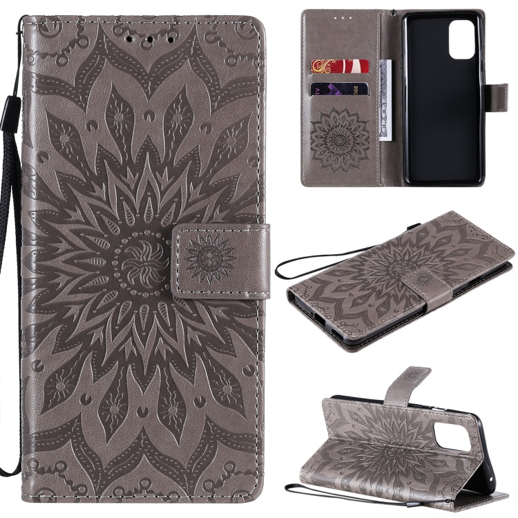 Sun Embossing Pattern Horizontal Flip Leather Case with Card Slot & Holder & Wallet & Lanyard, For OnePlus 8T
