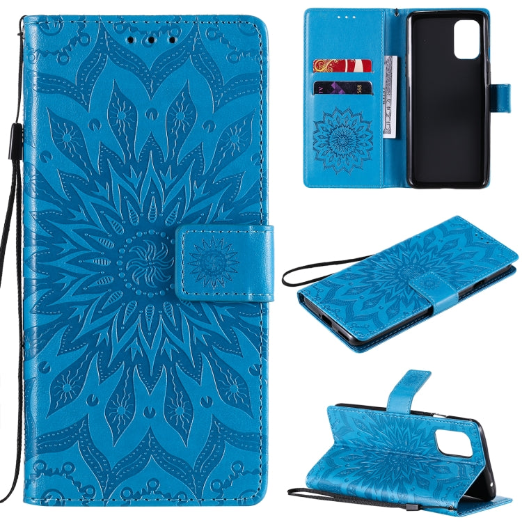 Sun Embossing Pattern Horizontal Flip Leather Case with Card Slot & Holder & Wallet & Lanyard, For OnePlus 8T
