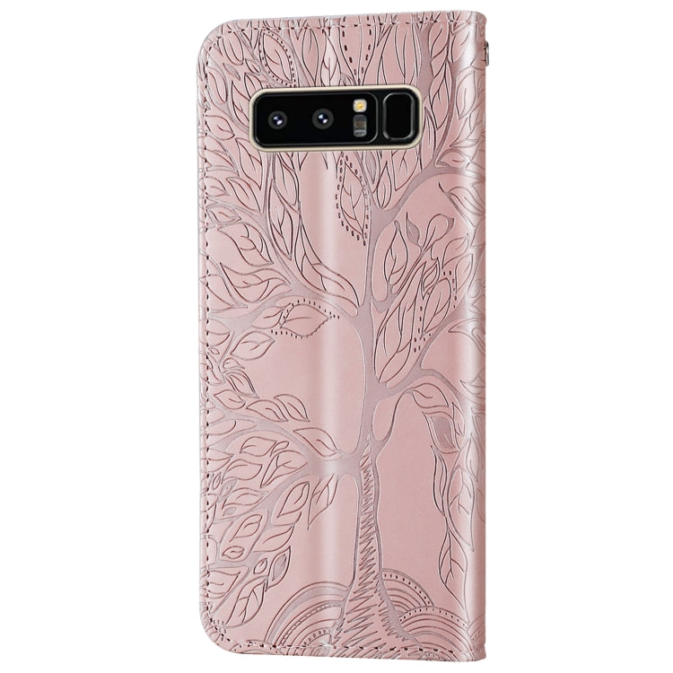 Life of Tree Embossing Pattern Horizontal Flip Leather Case with Holder & Card Slot & Wallet & Photo Frame & Lanyard, For Samsung Galaxy Note8, For Samsung Galaxy Note9, For Samsung Galaxy Note10, For Samsung Galaxy Note10+