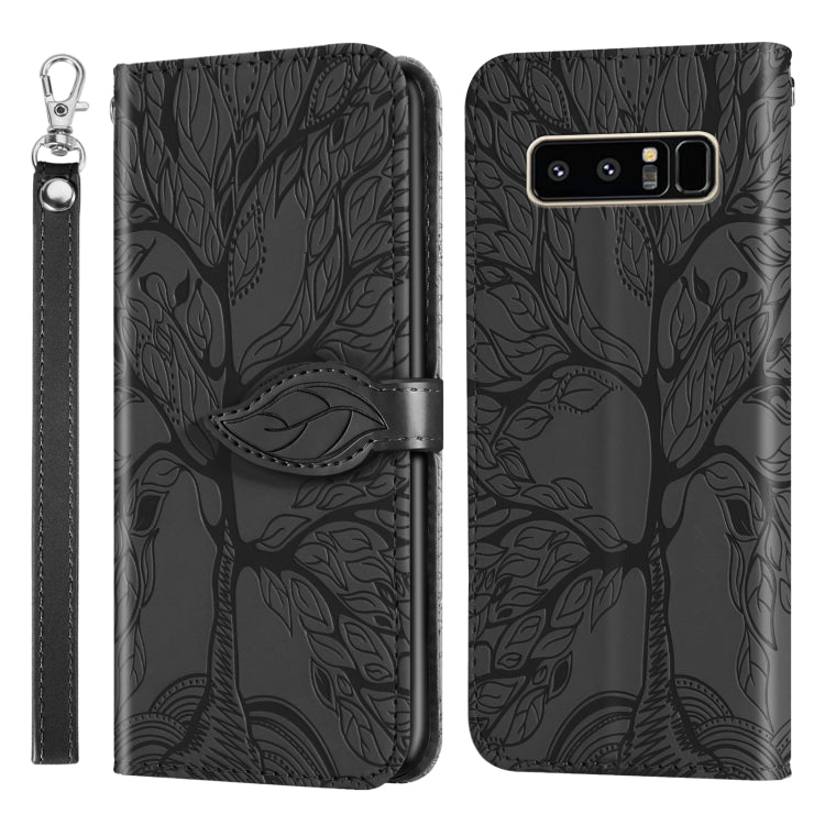 Life of Tree Embossing Pattern Horizontal Flip Leather Case with Holder & Card Slot & Wallet & Photo Frame & Lanyard, For Samsung Galaxy Note8, For Samsung Galaxy Note9, For Samsung Galaxy Note10, For Samsung Galaxy Note10+