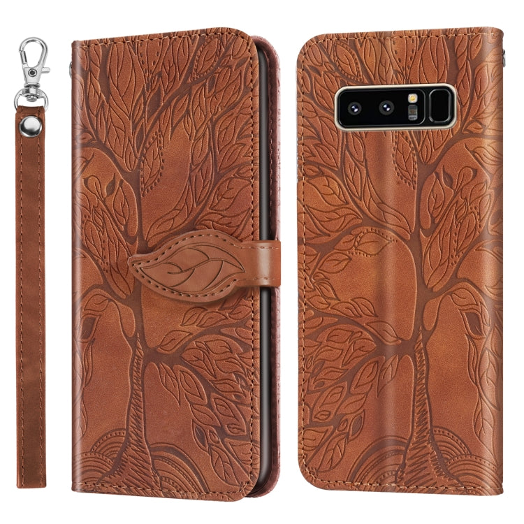 Life of Tree Embossing Pattern Horizontal Flip Leather Case with Holder & Card Slot & Wallet & Photo Frame & Lanyard, For Samsung Galaxy Note8, For Samsung Galaxy Note9, For Samsung Galaxy Note10, For Samsung Galaxy Note10+