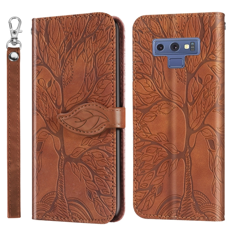 Life of Tree Embossing Pattern Horizontal Flip Leather Case with Holder & Card Slot & Wallet & Photo Frame & Lanyard, For Samsung Galaxy Note8, For Samsung Galaxy Note9, For Samsung Galaxy Note10, For Samsung Galaxy Note10+
