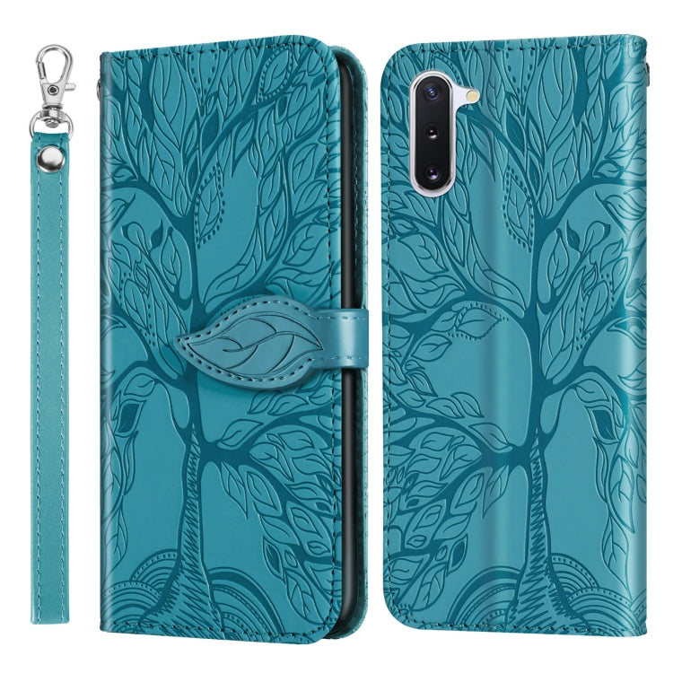 Life of Tree Embossing Pattern Horizontal Flip Leather Case with Holder & Card Slot & Wallet & Photo Frame & Lanyard, For Samsung Galaxy Note8, For Samsung Galaxy Note9, For Samsung Galaxy Note10, For Samsung Galaxy Note10+