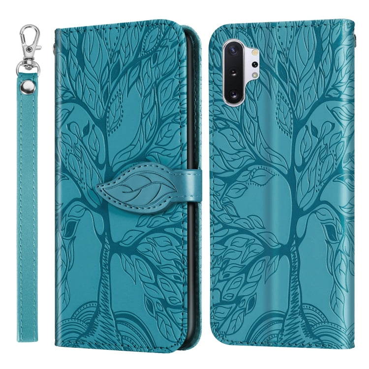 Life of Tree Embossing Pattern Horizontal Flip Leather Case with Holder & Card Slot & Wallet & Photo Frame & Lanyard, For Samsung Galaxy Note8, For Samsung Galaxy Note9, For Samsung Galaxy Note10, For Samsung Galaxy Note10+