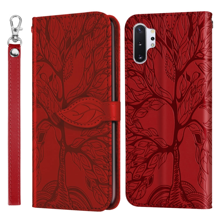 Life of Tree Embossing Pattern Horizontal Flip Leather Case with Holder & Card Slot & Wallet & Photo Frame & Lanyard, For Samsung Galaxy Note8, For Samsung Galaxy Note9, For Samsung Galaxy Note10, For Samsung Galaxy Note10+