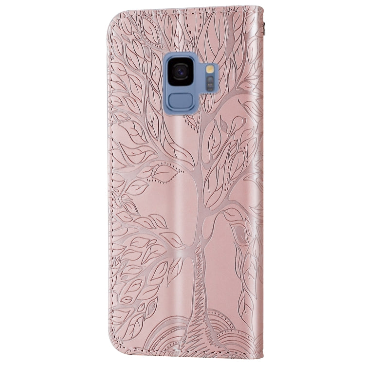 Life of Tree Embossing Pattern Horizontal Flip Leather Case with Holder & Card Slot & Wallet & Photo Frame & Lanyard, For Samsung Galaxy S9, For Samsung Galaxy S9+, For Samsung Galaxy S10, For Samsung Galaxy S10+