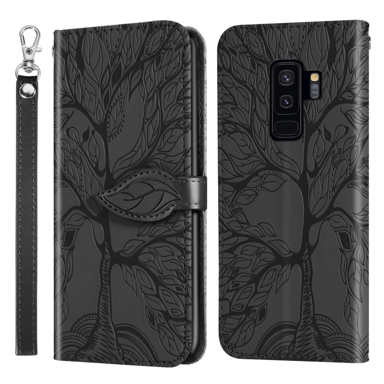 Life of Tree Embossing Pattern Horizontal Flip Leather Case with Holder & Card Slot & Wallet & Photo Frame & Lanyard, For Samsung Galaxy S9, For Samsung Galaxy S9+, For Samsung Galaxy S10, For Samsung Galaxy S10+