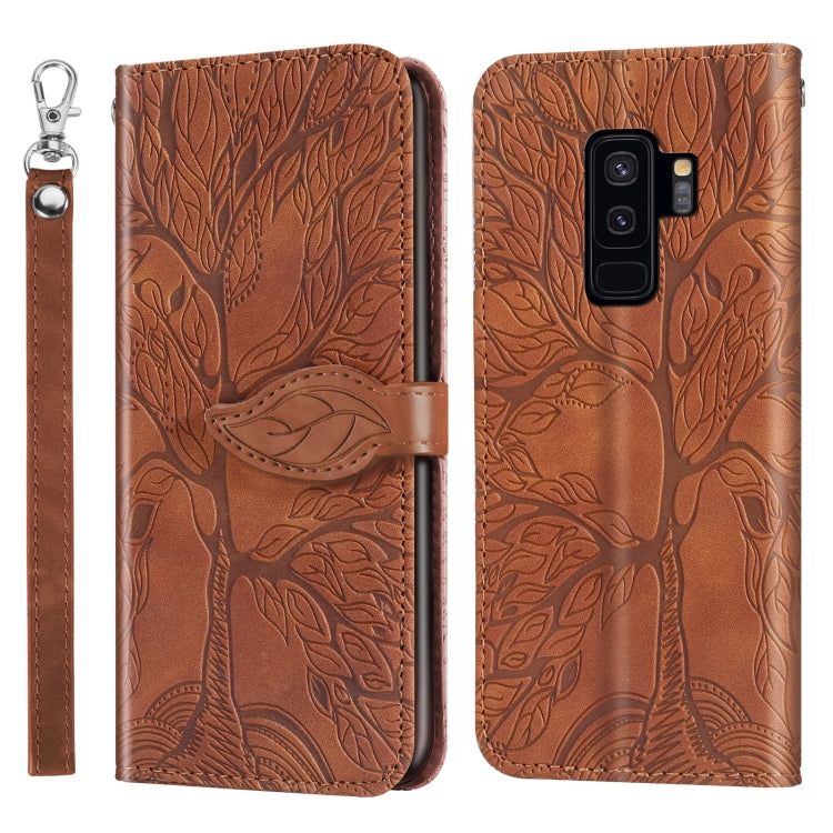 Life of Tree Embossing Pattern Horizontal Flip Leather Case with Holder & Card Slot & Wallet & Photo Frame & Lanyard, For Samsung Galaxy S9, For Samsung Galaxy S9+, For Samsung Galaxy S10, For Samsung Galaxy S10+