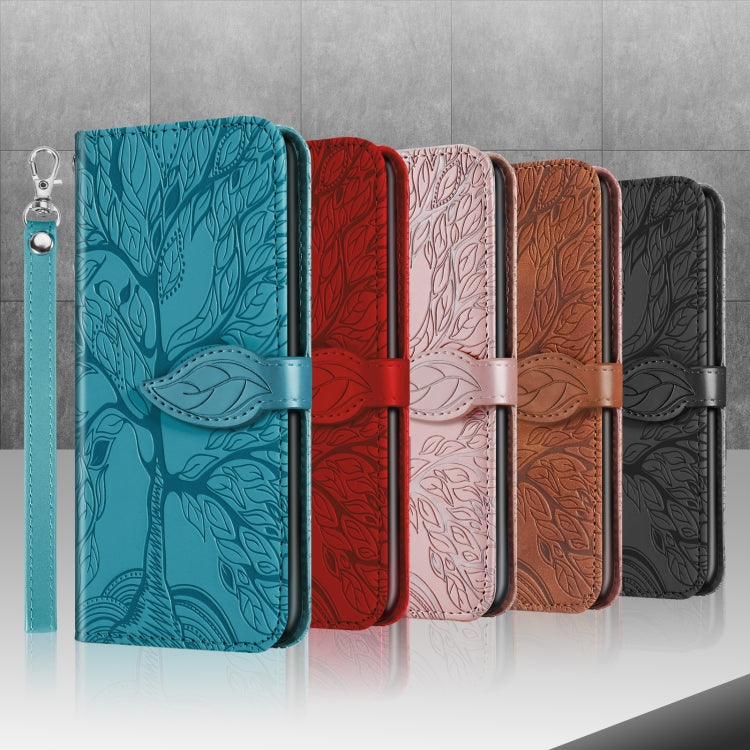 Life of Tree Embossing Pattern Horizontal Flip Leather Case with Holder & Card Slot & Wallet & Photo Frame & Lanyard, For Samsung Galaxy S20 FE