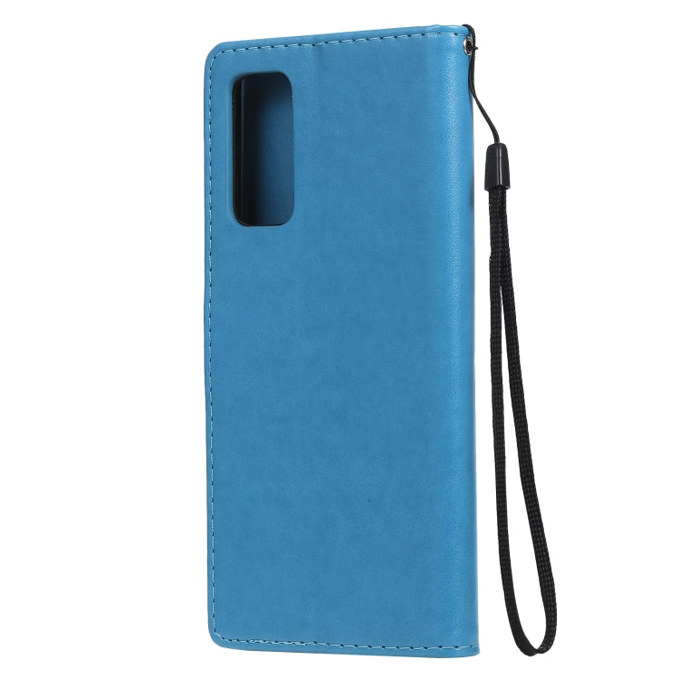 Cat Bee Embossing Pattern Shockproof Horizontal Flip Leather Case with Holder & Card Slots & Wallet, For Samsung Galaxy S20 FE