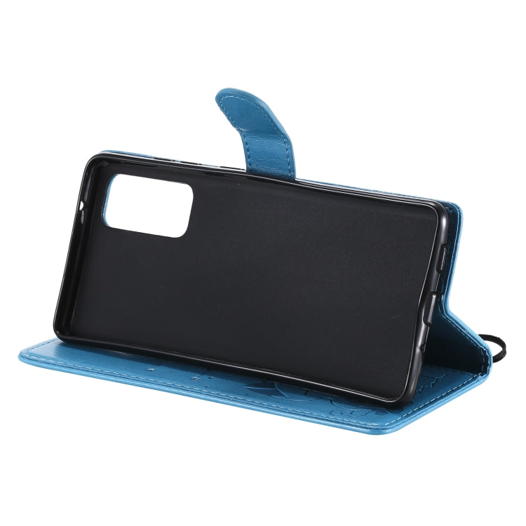 Cat Bee Embossing Pattern Shockproof Horizontal Flip Leather Case with Holder & Card Slots & Wallet, For Samsung Galaxy S20 FE