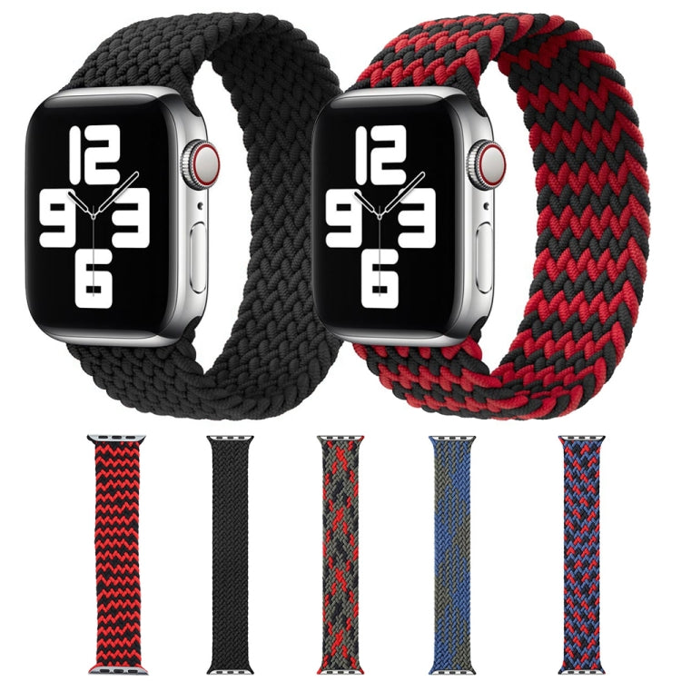 Mixed Color Nylon Braided Single Loop Replacement Watchbands For Apple Watch Series 6 & SE & 5 & 4 44mm / 3 & 2 & 1 42mm, S, M, L