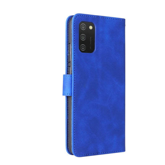 Magnetic closure detail on protective leather flip case with skin-feel finish