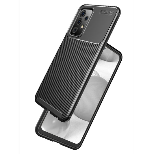 Durable shockproof TPU phone case featuring carbon fiber pattern for Galaxy A72 5G