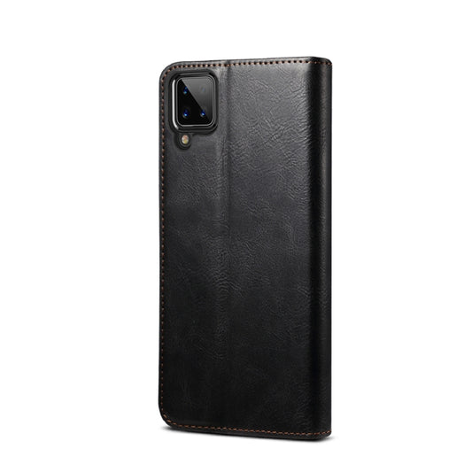 Samsung Galaxy A32 5G wallet case showing card slot storage capacity