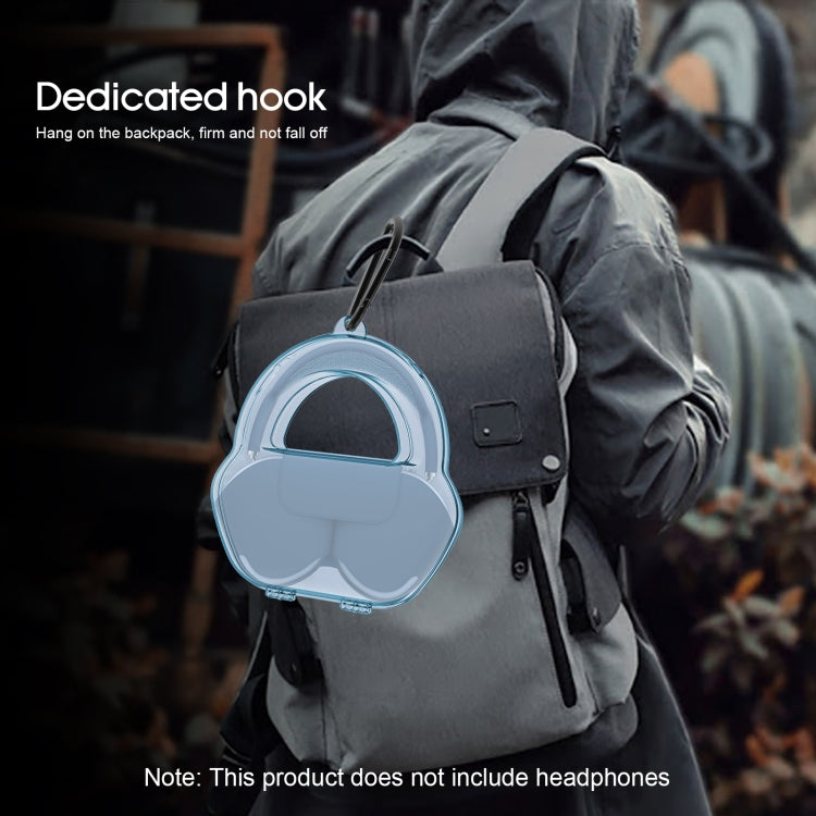 Étui de protection pour écouteurs AirPods Max en PP Jelly Color, avec crochet, noir, blanc, bleu, vert et rouge