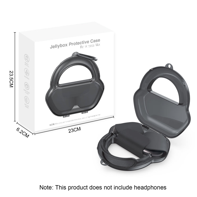 PP Jelly Color Headphone Protective Case for AirPods Max, with Hook, PP Black, PP White, PP Blue, PP Green, PP Red