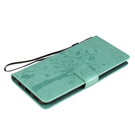 Protective flip wallet case tree cat design OPPO A32 Nokia 2.4 with multiple slots