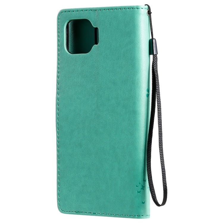 Tree & Cat Pattern Pressed Printing Horizontal Flip PU Leather Case with Holder & Card Slots & Wallet & Lanyard, For OPPO F17 Pro / Reno4 Lite, For Nokia 3.4