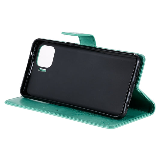 Stand holder feature on leather flip case for OPPO F17 Pro hands-free viewing
