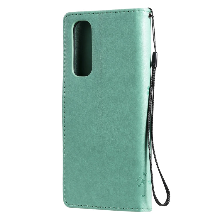 Tree & Cat Pattern Pressed Printing Horizontal Flip PU Leather Case with Holder & Card Slots & Wallet & Lanyard, For OPPO Reno4 Pro 4G, For OnePlus 8T