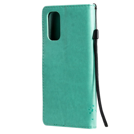 OPPO Reno4 wallet case with tree motif, card storage and lanyard attachment