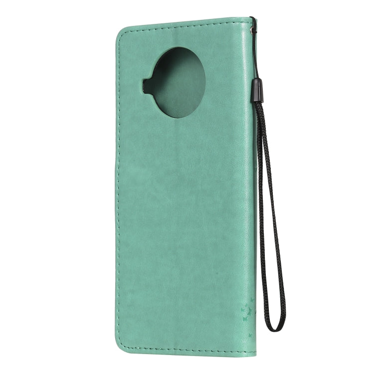 Tree & Cat Pattern Pressed Printing Horizontal Flip PU Leather Case with Holder & Card Slots & Wallet & Lanyard, For Xiaomi Mi 10T Lite 5G, For OPPO Realme 7