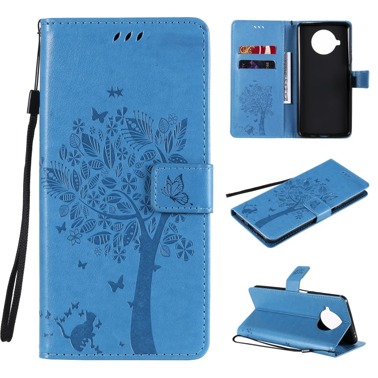 Tree Cat Pattern PU Leather Flip Case Xiaomi Mi 10T Lite 5G OPPO Realme 7