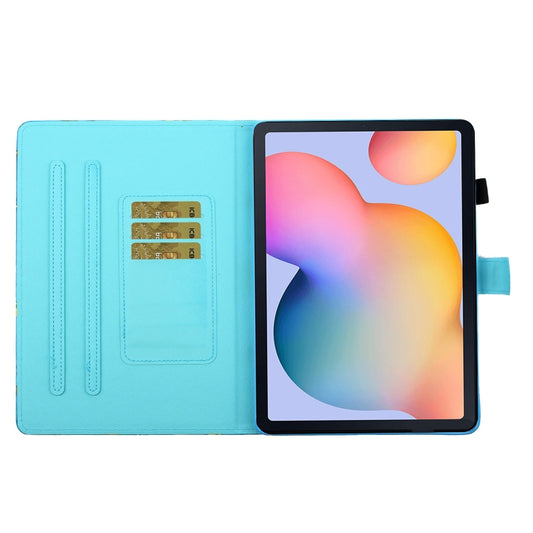 Galaxy Tab A7 2020 protective case showing textured sewing thread painted surface detail