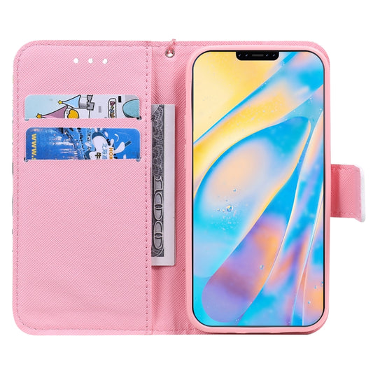 Horizontal flip leather case for iPhone 12 mini showing interior card compartments
